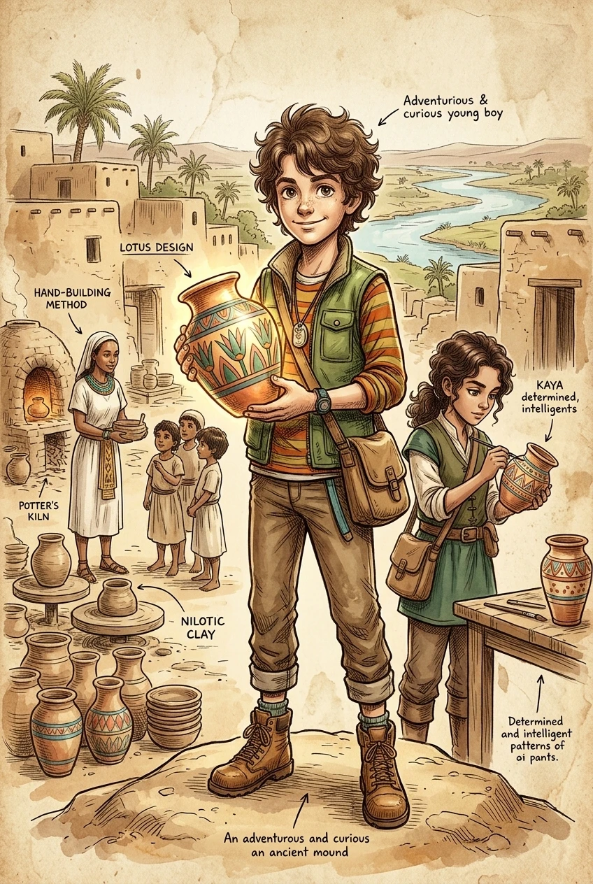 埃及陶器：最早的艺术形式 — 图书封面 — Wonder Books