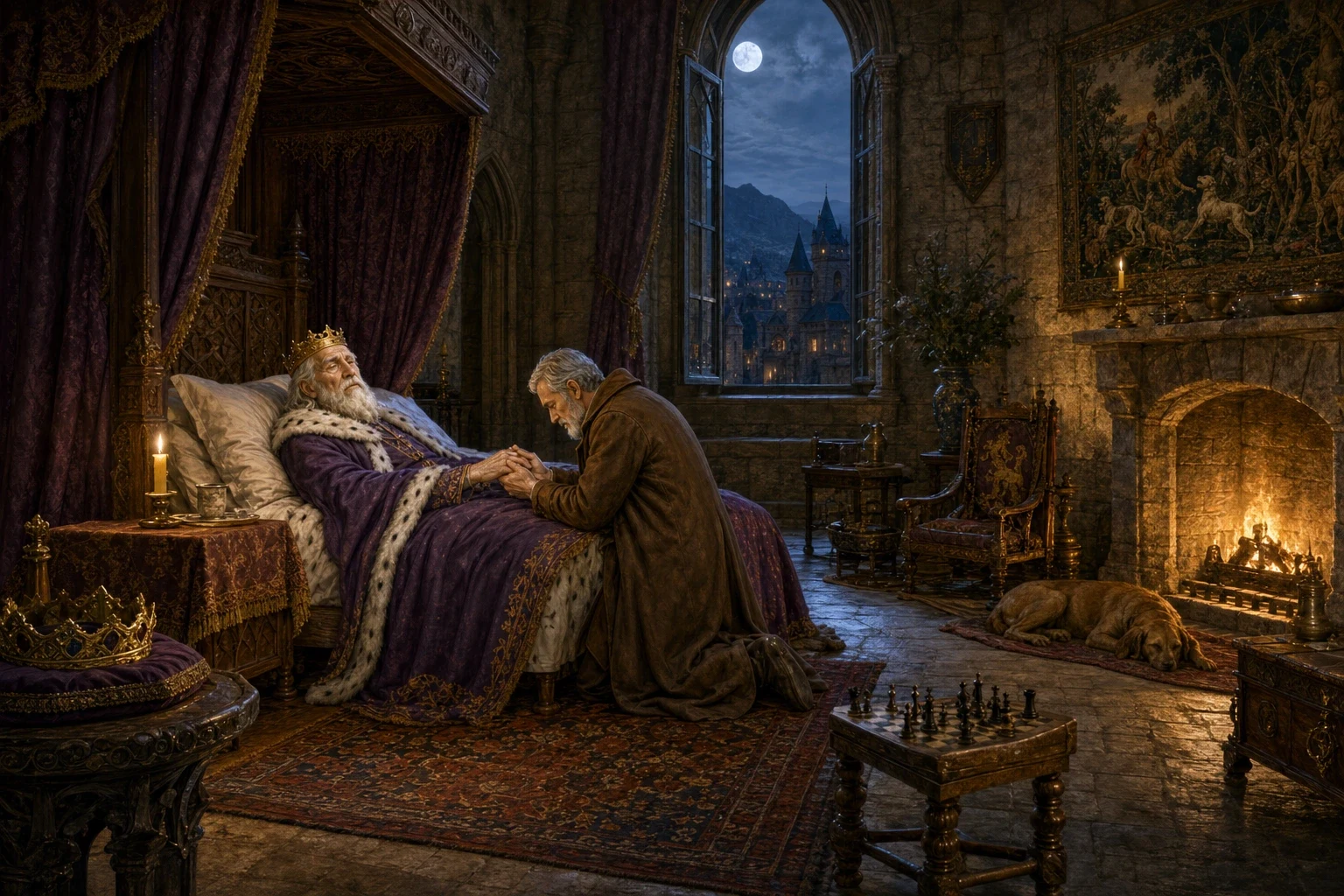 In a kingdom long ago, an old king lay dying in his high stone castle, and the only person he trusted to call to his bedside was Faithful John, who had served… In a kingdom long ago, an old king lay dying in his high stone castle, and the only person he trusted to call to his bedside was Faithful John, who had served…