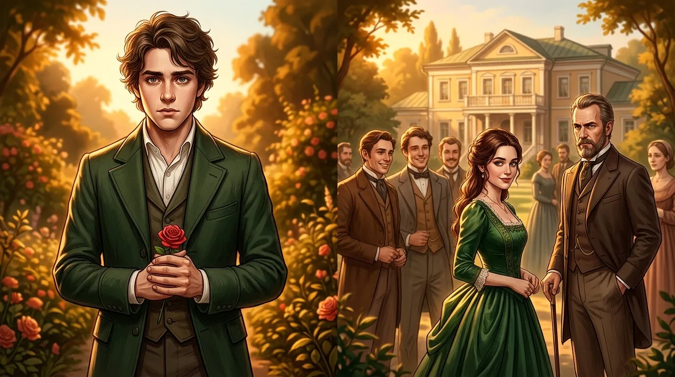 First Love — Ivan Turgenev — 图书封面 — Wonder Novels