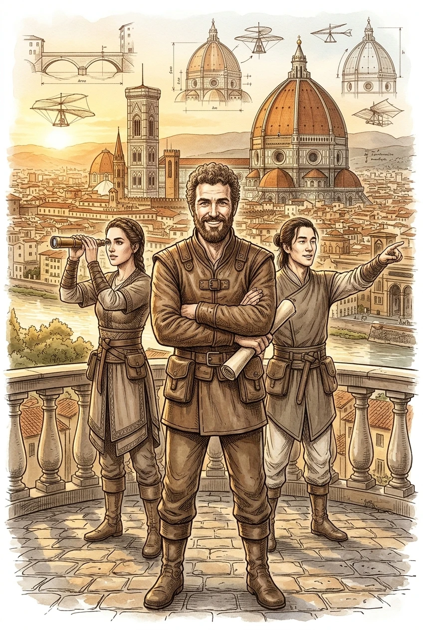 Florence, Italy — 图书封面 — Wonder Travel
