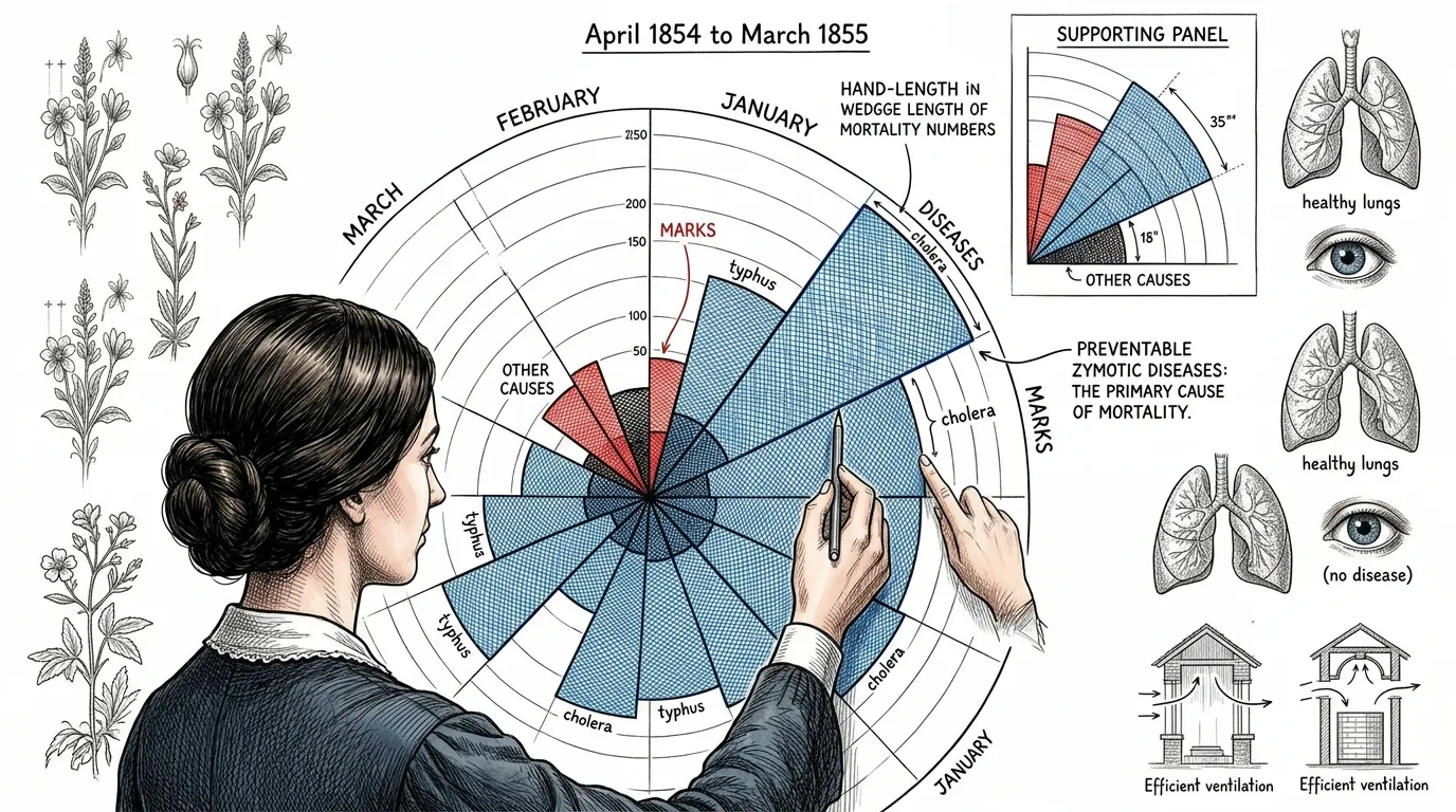 Florence Nightingale — page 6 illustration — Wonder Science Florence Nightingale — page 6 illustration — Wonder Science