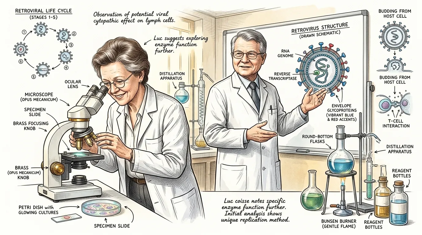 一九八三年春天,巴黎一间实验室里,在寂静而紧张的氛围中,一项具有里程碑意义的科学突破正在悄然发生。在巴斯德研究所,面对着那些患有令人困惑的新型免疫缺… 一九八三年春天,巴黎一间实验室里,在寂静而紧张的氛围中,一项具有里程碑意义的科学突破正在悄然发生。在巴斯德研究所,面对着那些患有令人困惑的新型免疫缺…