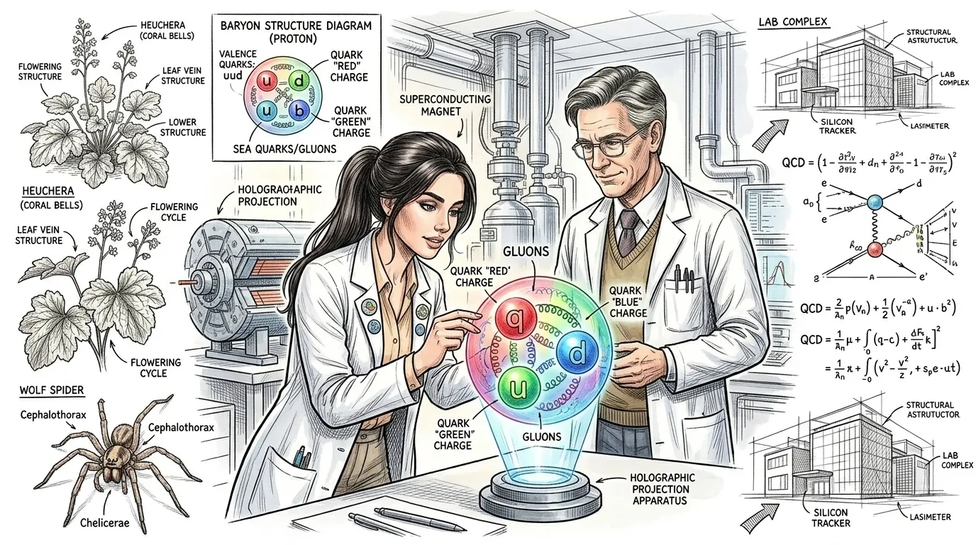 最终描述强相互作用的理论是量子色动力学，简称QCD。在QCD中，夸克带有“色荷”（红、绿或蓝），而作为力载体的胶子也拥有色荷。