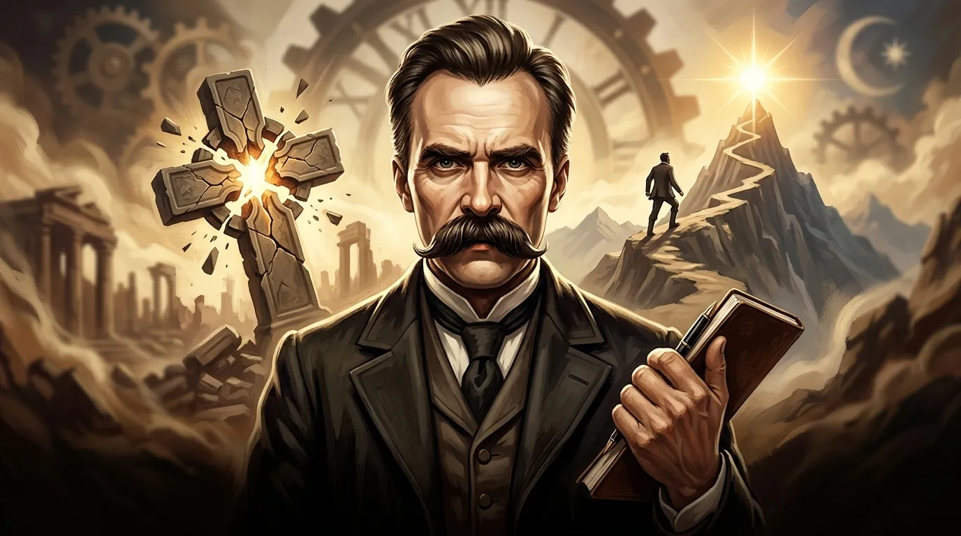 Friedrich Nietzsche — 图书封面 — Wonder Philosophy