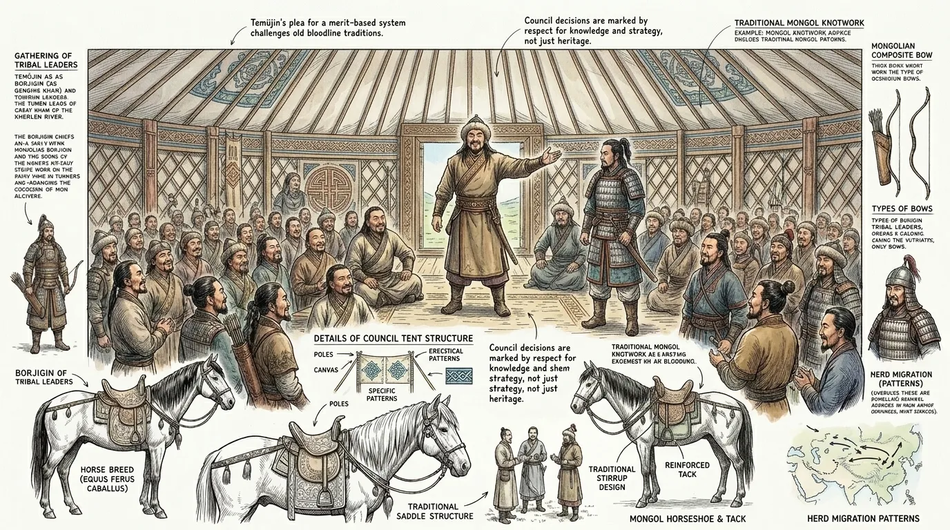 Genghis Khan — page 3 illustration — Wonder People Genghis Khan — page 3 illustration — Wonder People