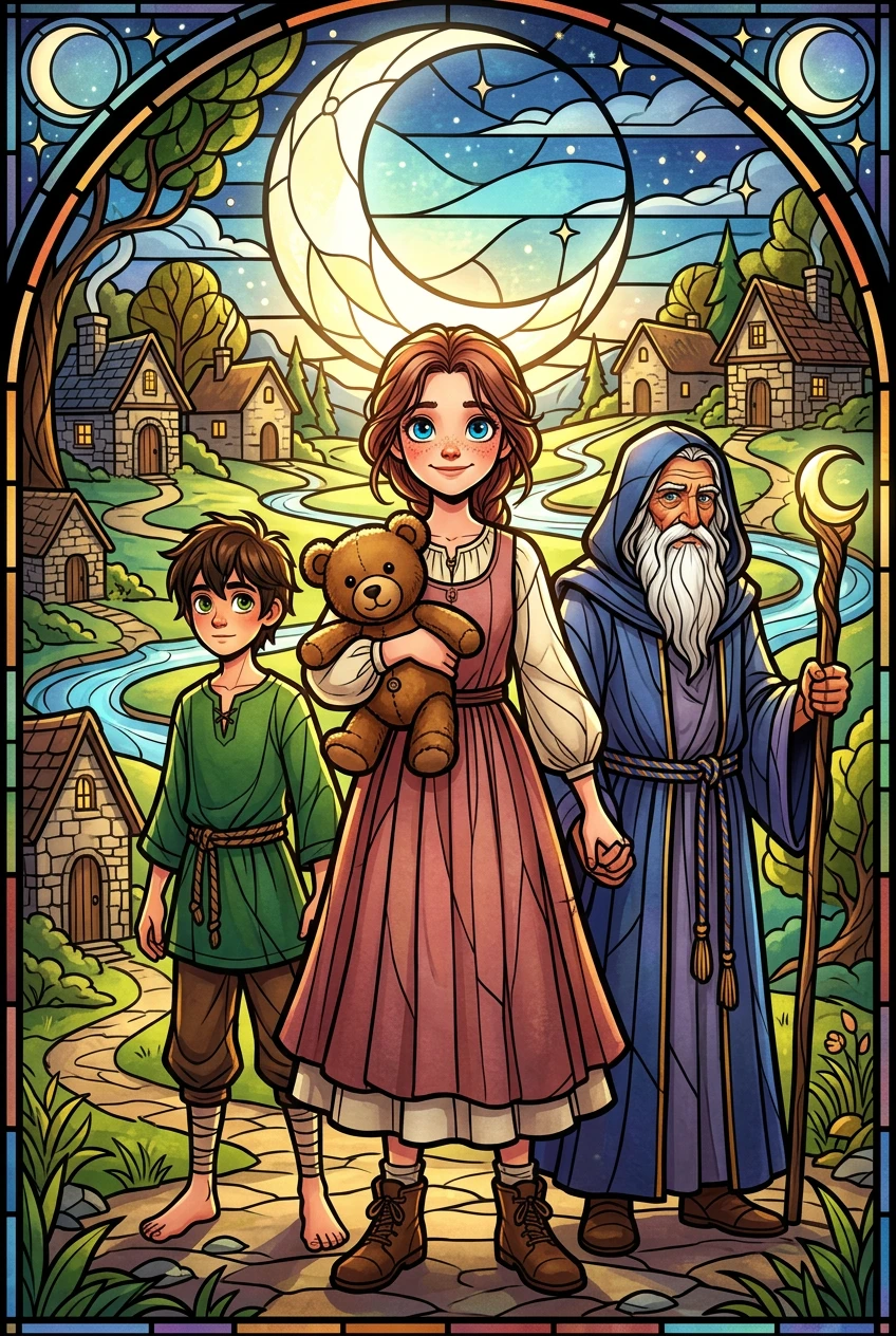 晚安，月亮村 — 图书封面 — Wonder Books