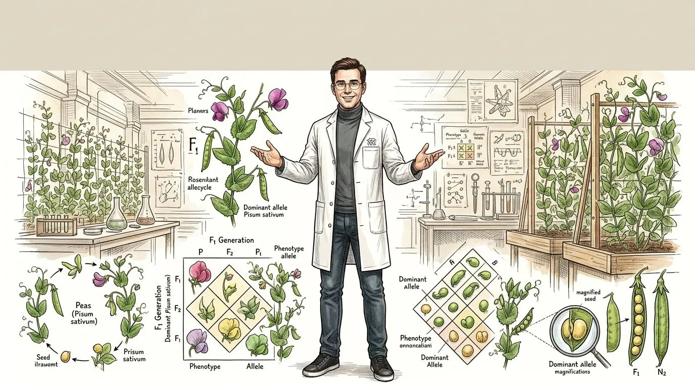 Gregor Mendel — 图书封面 — Wonder Science
