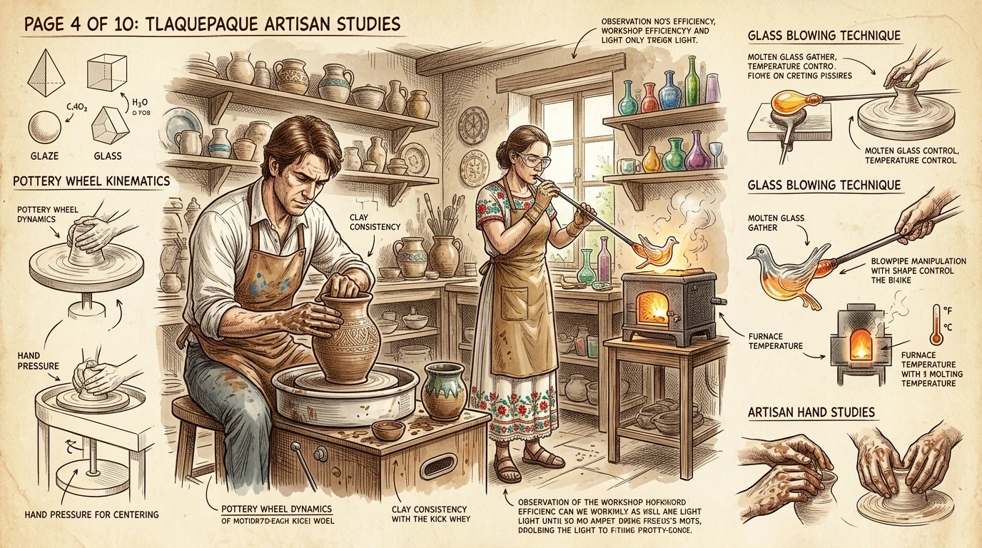 特拉克帕克(Tlaquepaque)的工匠们制作精美的陶器和玻璃器皿,展示了该地区的艺术才华。作坊里摆满了五颜六色的作品,从精致的小雕像到鲜艳的花瓶… 特拉克帕克(Tlaquepaque)的工匠们制作精美的陶器和玻璃器皿,展示了该地区的艺术才华。作坊里摆满了五颜六色的作品,从精致的小雕像到鲜艳的花瓶…