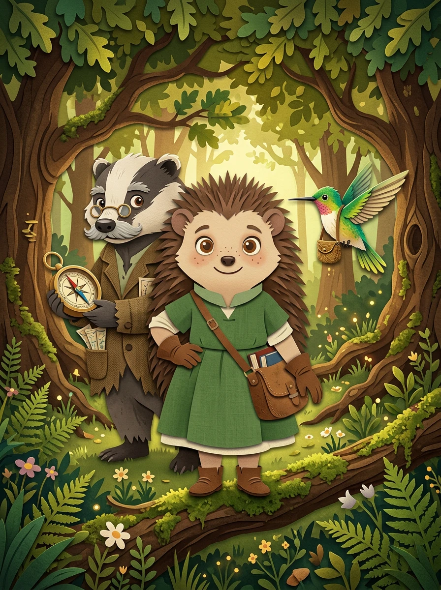 刺猬海泽尔帮助蜂鸟 — 图书封面 — Wonder Books