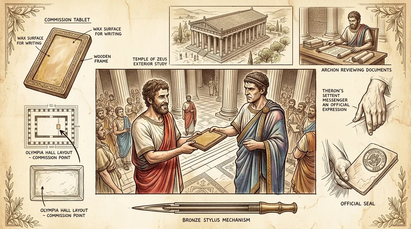 Word of Praxiteles' growing skill reached the ears of the Elean authorities, custodians of the sacred site of Olympia. Eager to enrich their sanctuary, they… Word of Praxiteles' growing skill reached the ears of the Elean authorities, custodians of the sacred site of Olympia. Eager to enrich their sanctuary, they…