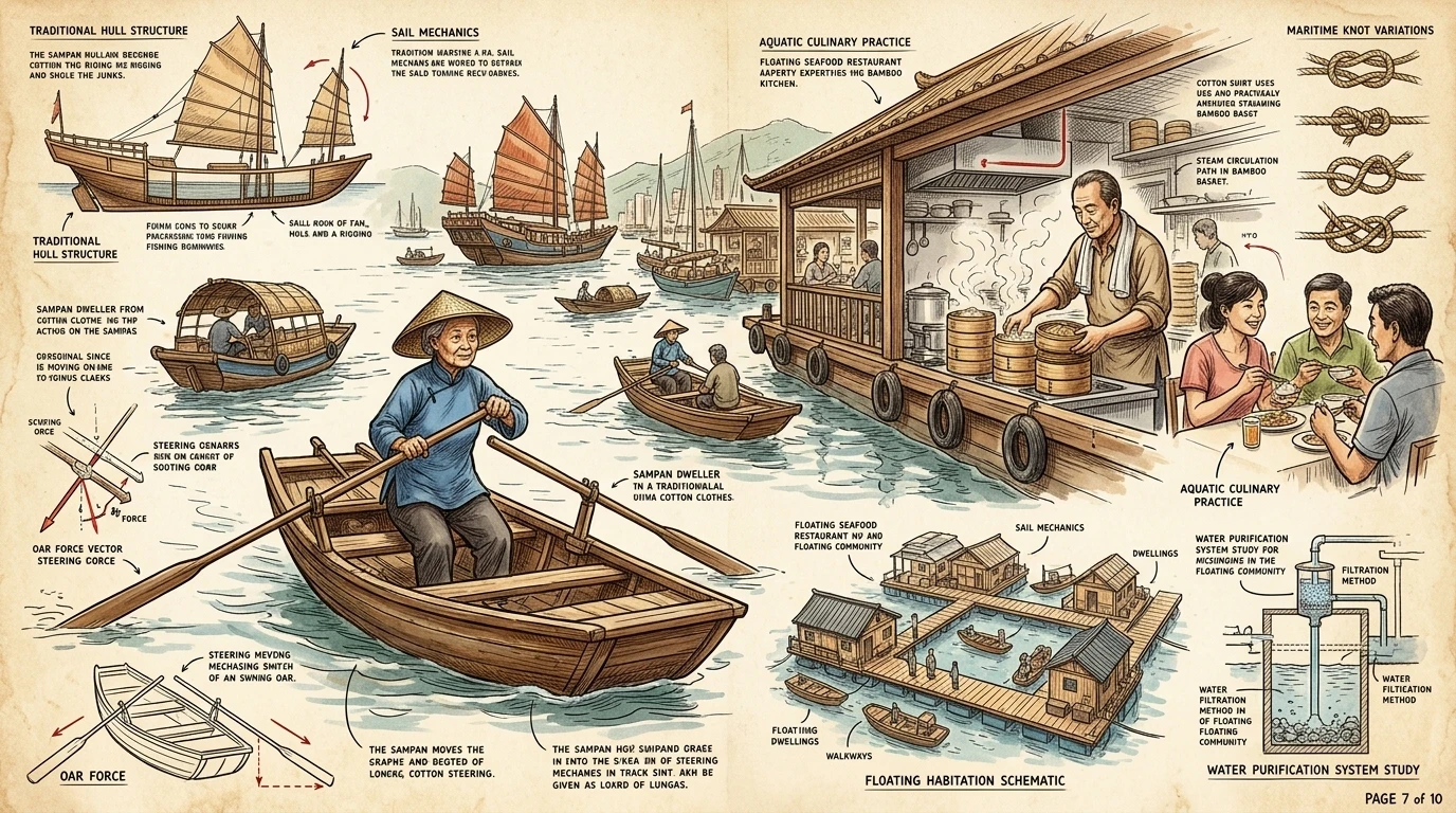 香港仔是一个传统渔村,让人得以一窥香港的海洋遗产。舢舨和渔船在海港中轻轻摇曳,而珍宝海鲜舫则为当地居民和游客提供新鲜海鲜。 香港仔是一个传统渔村,让人得以一窥香港的海洋遗产。舢舨和渔船在海港中轻轻摇曳,而珍宝海鲜舫则为当地居民和游客提供新鲜海鲜。
