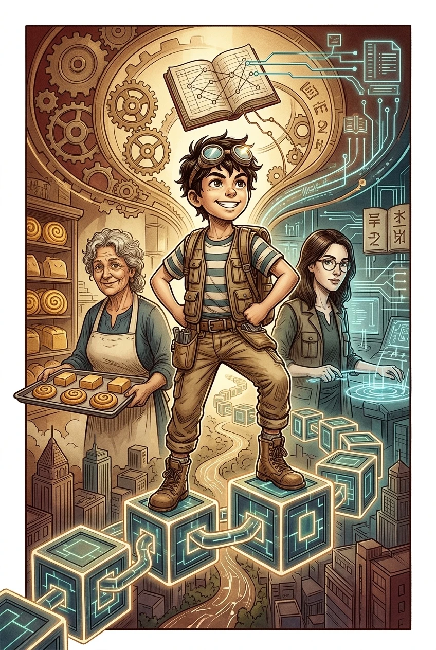 How Blockchain Was Built — 图书封面 — Wonder Inventions