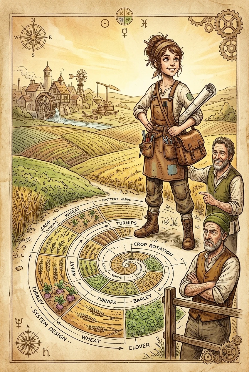 How Crop Rotation Was Designed as a System — 图书封面 — Wonder Inventions