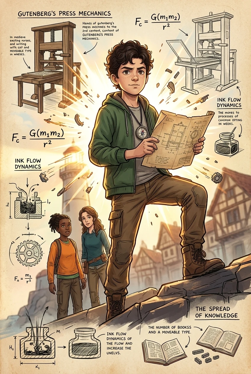 How Gutenberg Changed the World — 图书封面 — Wonder Inventions