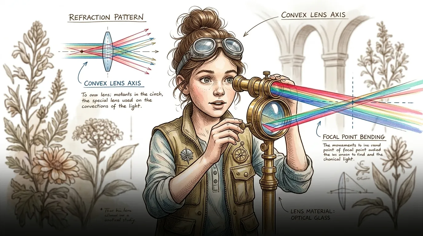 How Lenses Bend Light — 图书封面 — Wonder Science