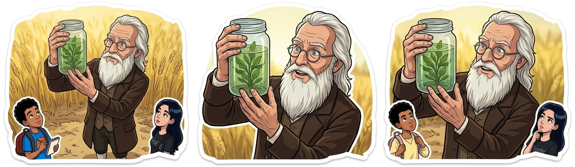 英格豪斯咯咯地笑着,扶了扶眼镜。“我的邻居总是抱怨我对我植物的兴趣比对上流社会的兴趣更大!”他举起一个装满绿色水的罐子。 英格豪斯咯咯地笑着,扶了扶眼镜。“我的邻居总是抱怨我对我植物的兴趣比对上流社会的兴趣更大!”他举起一个装满绿色水的罐子。