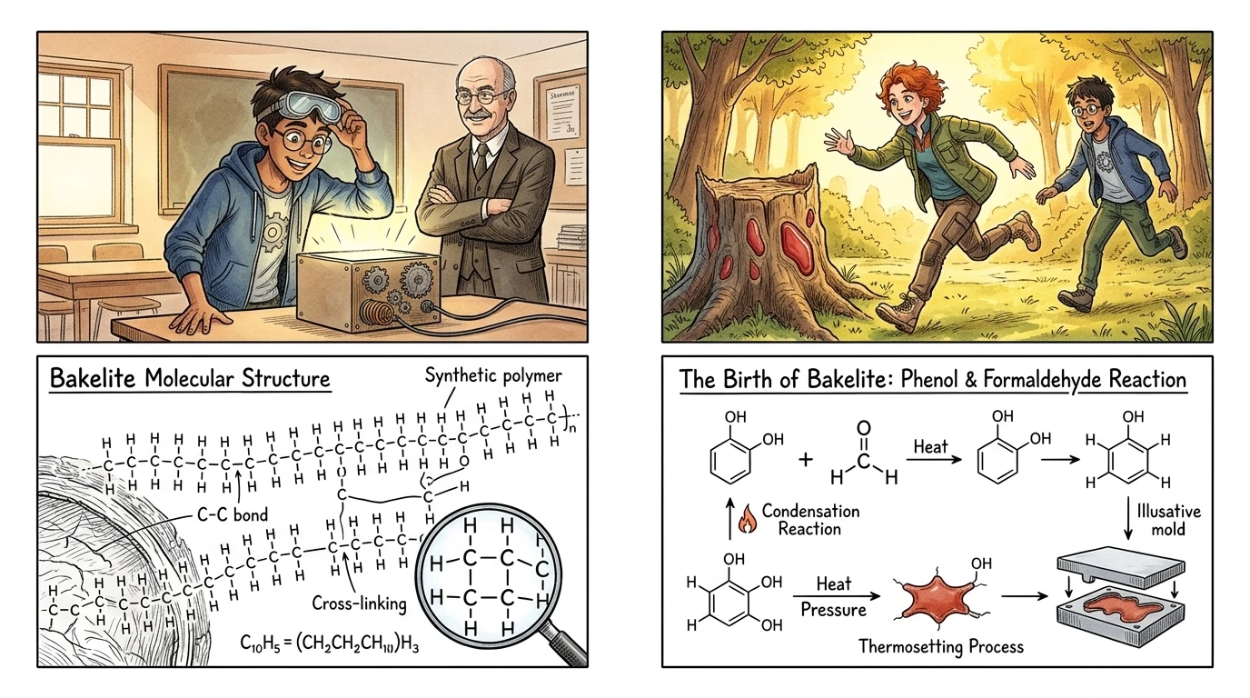 How Plastic Was Engineered by Leo Baekeland — page 1 illustration — Wonder Inventions
