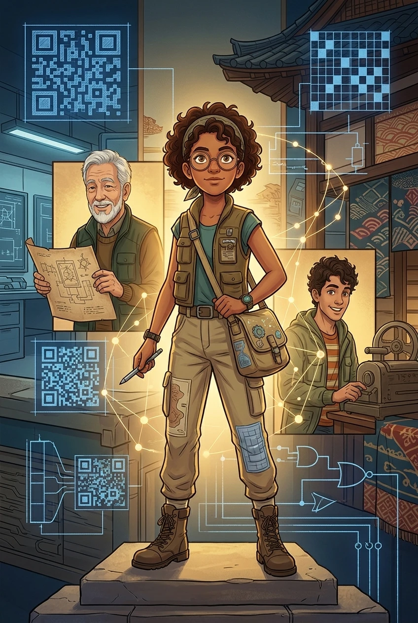 How QR Codes Were Invented — 图书封面 — Wonder Inventions