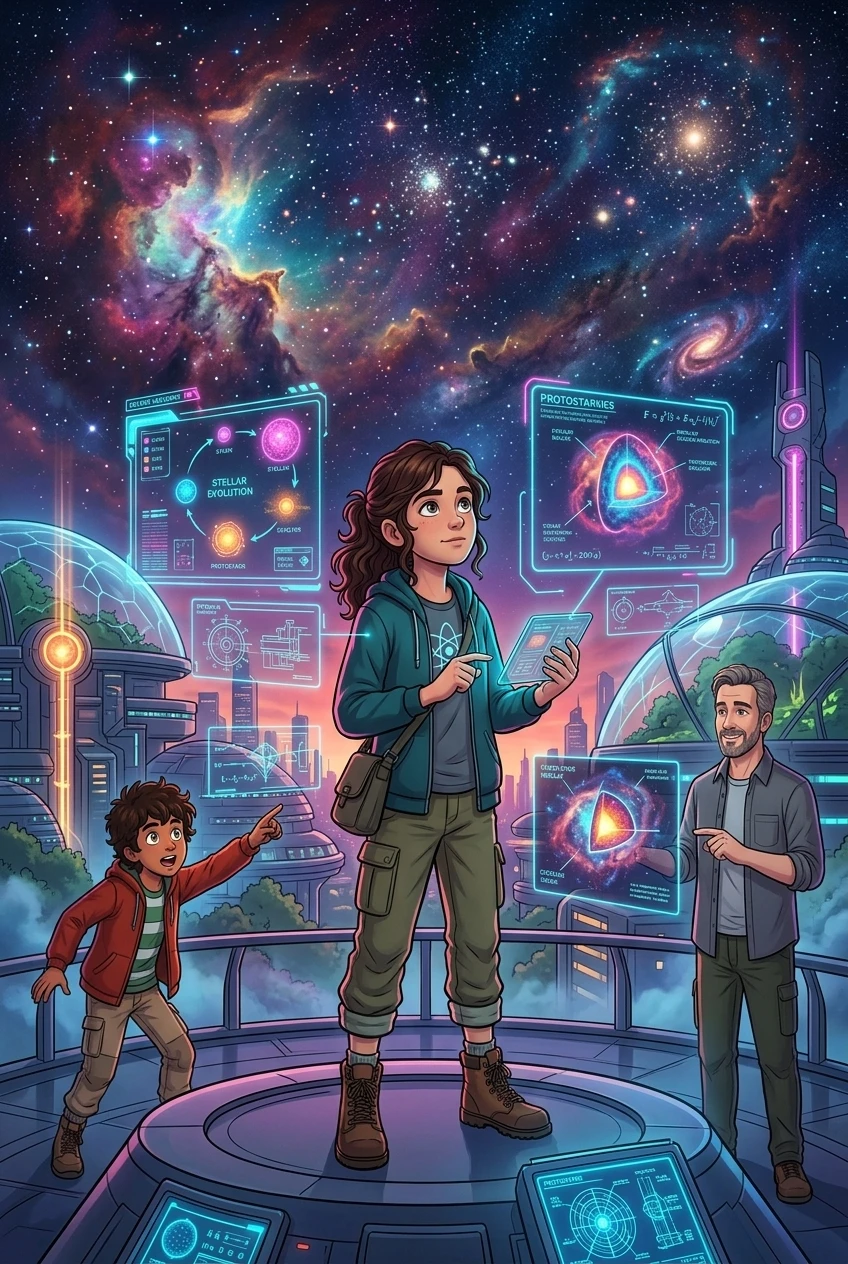How Stars Are Born — 图书封面 — Wonder Science
