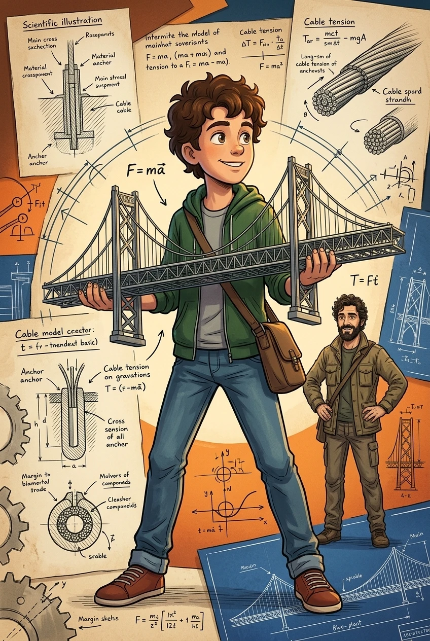 How Suspension Bridges Were Engineered — 图书封面 — Wonder Inventions