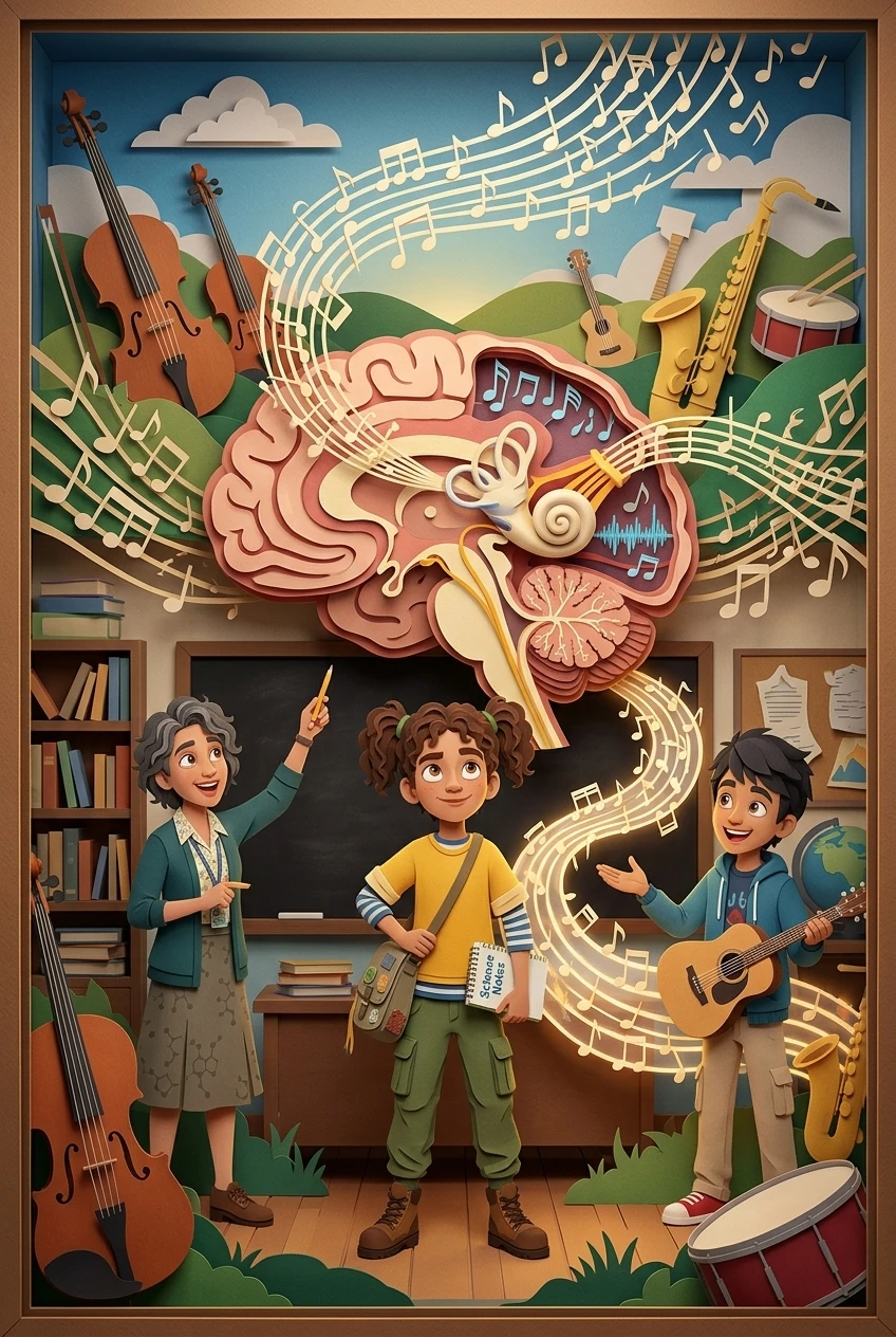 大脑如何处理音乐 — 图书封面 — Wonder Books