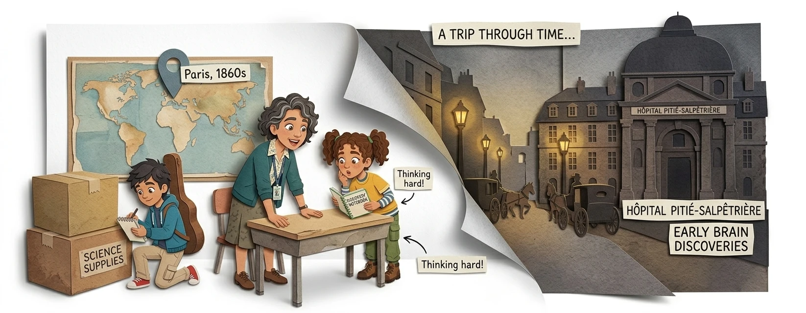 “要理解这是怎么发生的,我们得回到十九世纪六十年代的法国巴黎,”卡米拉解释道,教室的场景似乎渐渐淡去。“科学家们当时才刚刚开始意识到,大脑并非一大块… “要理解这是怎么发生的,我们得回到十九世纪六十年代的法国巴黎,”卡米拉解释道,教室的场景似乎渐渐淡去。“科学家们当时才刚刚开始意识到,大脑并非一大块…