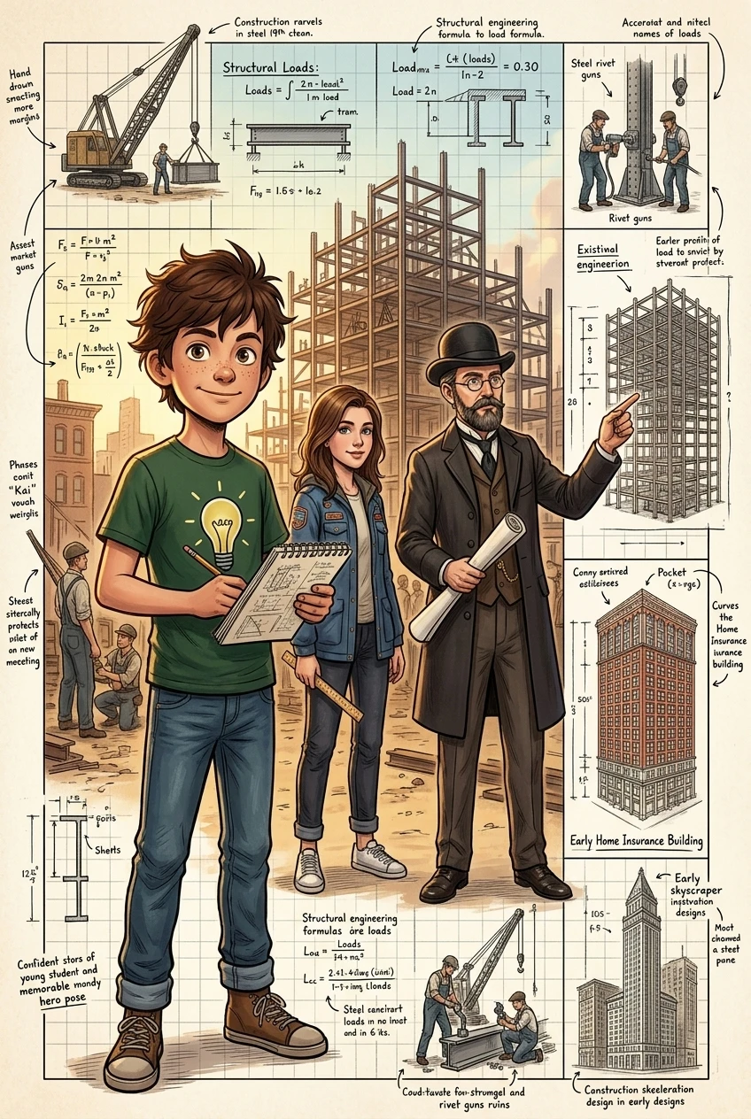 How the First Skyscraper Was Built — 图书封面 — Wonder Inventions