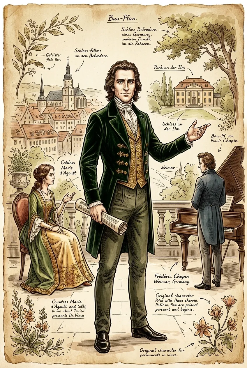Hungarian Rhapsodies by Franz Liszt (Weimar, Germany — 1846) — 图书封面 — Wonder Arts