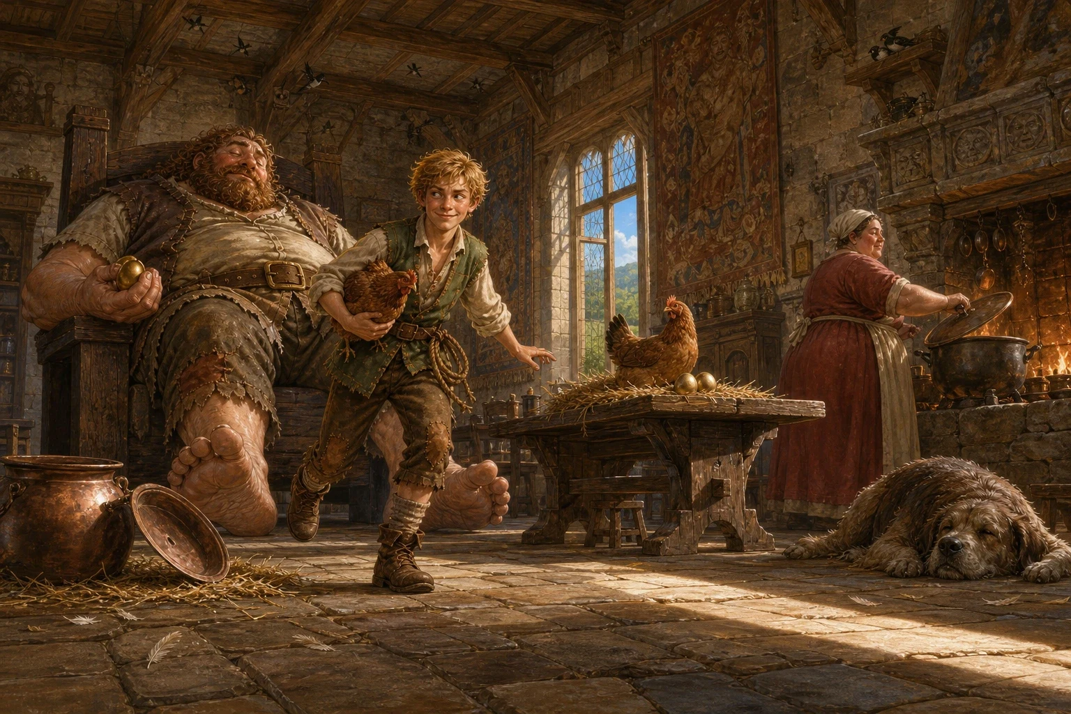The gold lasted a long while. There was a new roof on the cottage, and a cow in the byre again, and bread on the table every single day. The gold lasted a long while. There was a new roof on the cottage, and a cow in the byre again, and bread on the table every single day.
