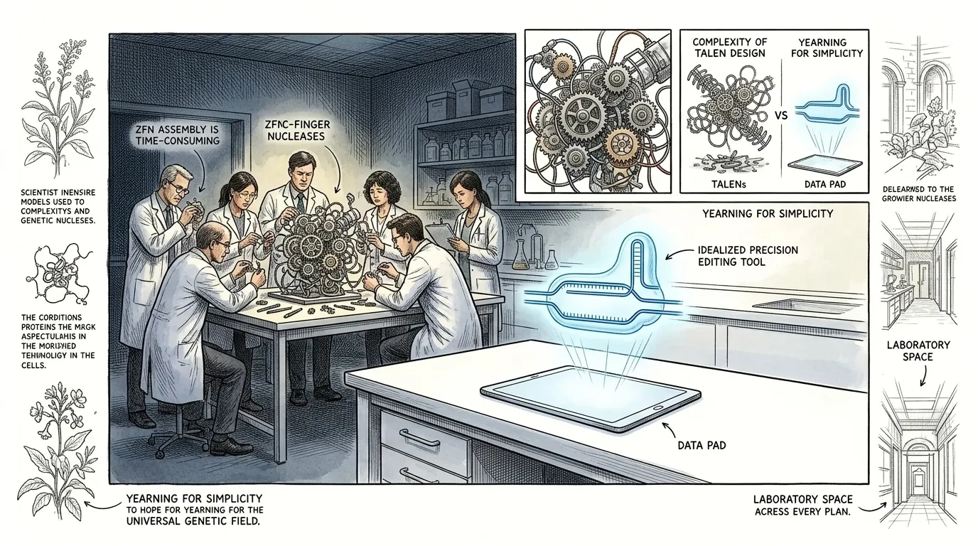 在杜德纳和沙尔庞捷取得突破之前,操纵生物体脱氧核糖核酸中的特定基因是一项复杂且耗时的工作。锌指核酸酶和转录激活因子样效应核酸酶(TALENs)等技术… 在杜德纳和沙尔庞捷取得突破之前,操纵生物体脱氧核糖核酸中的特定基因是一项复杂且耗时的工作。锌指核酸酶和转录激活因子样效应核酸酶(TALENs)等技术…