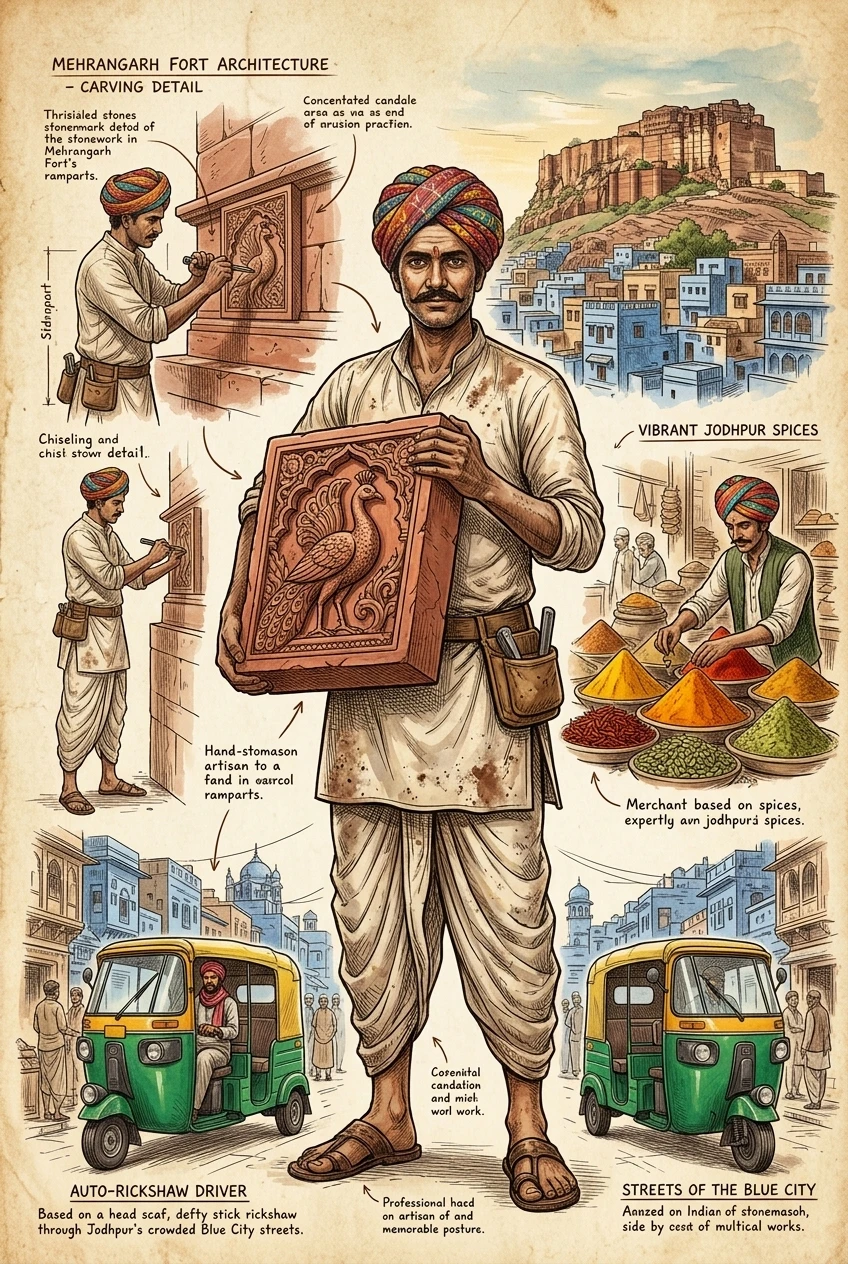 Jodhpur, India — 图书封面 — Wonder Travel