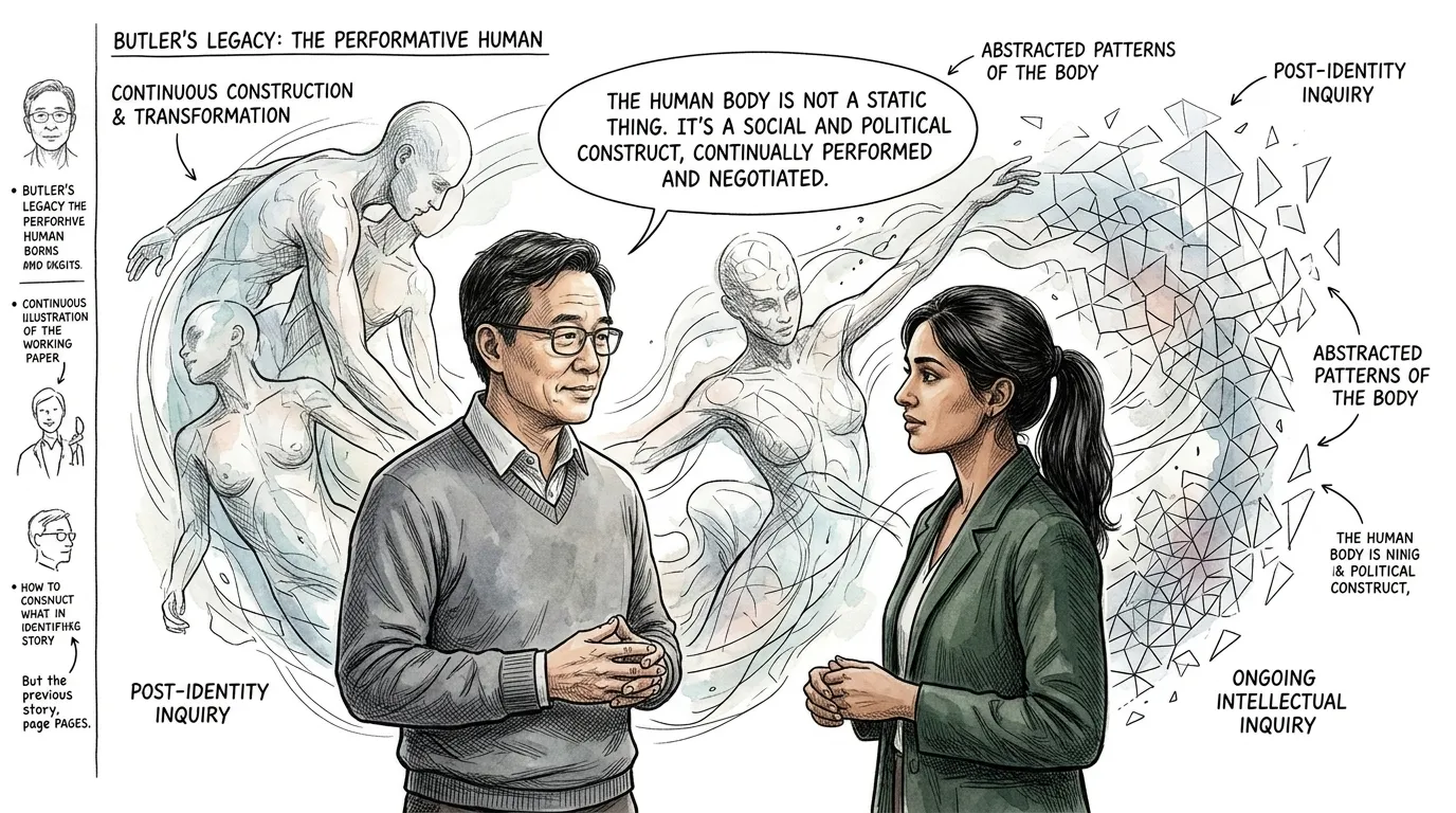 大卫总结道，他反思着朱迪思·巴特勒批判性探究的持久遗产。“巴特勒的作品不提供简单的答案，也不规定单一的存在方式。