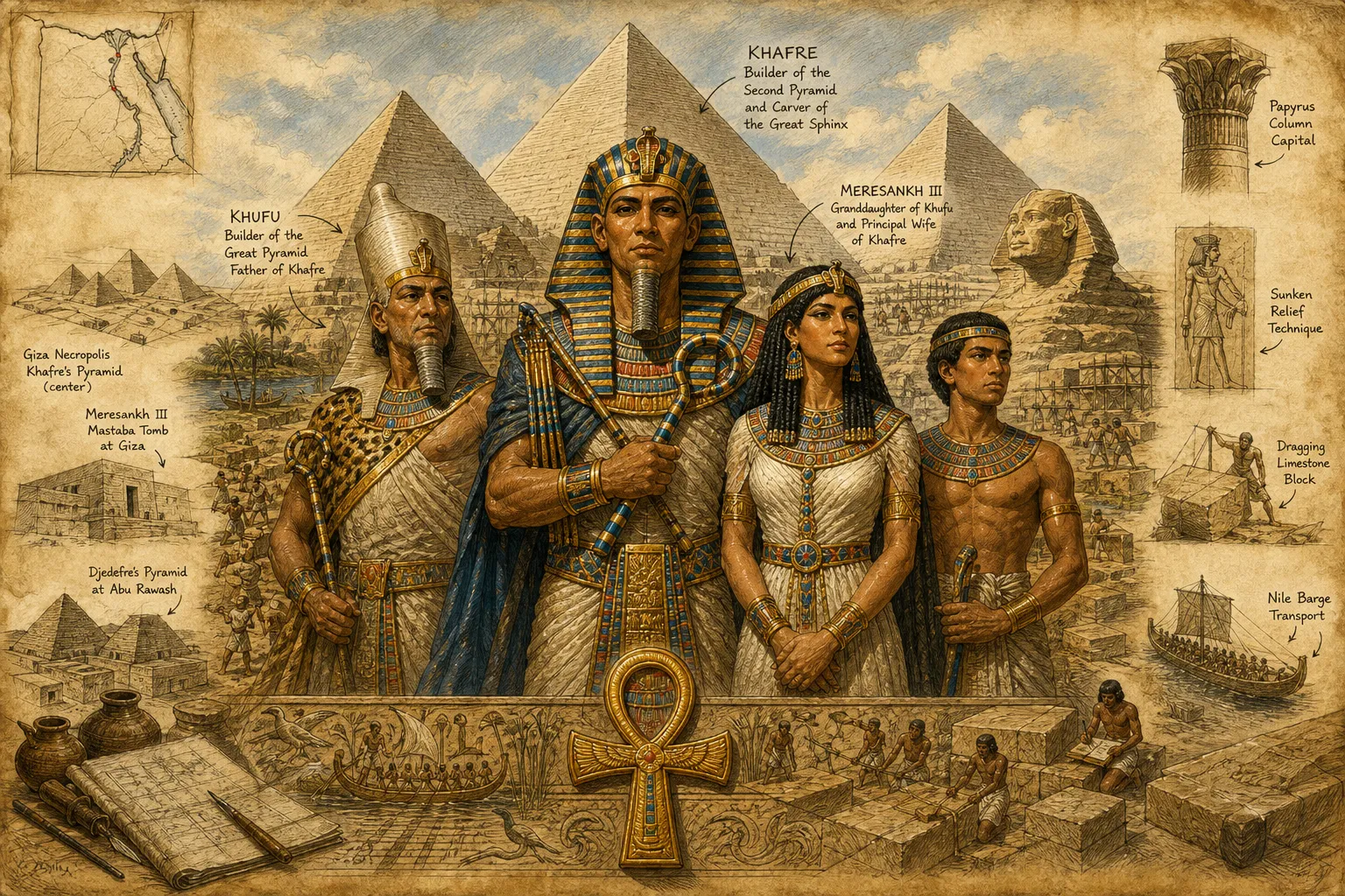 Khafre — book cover — Wonder Egypt