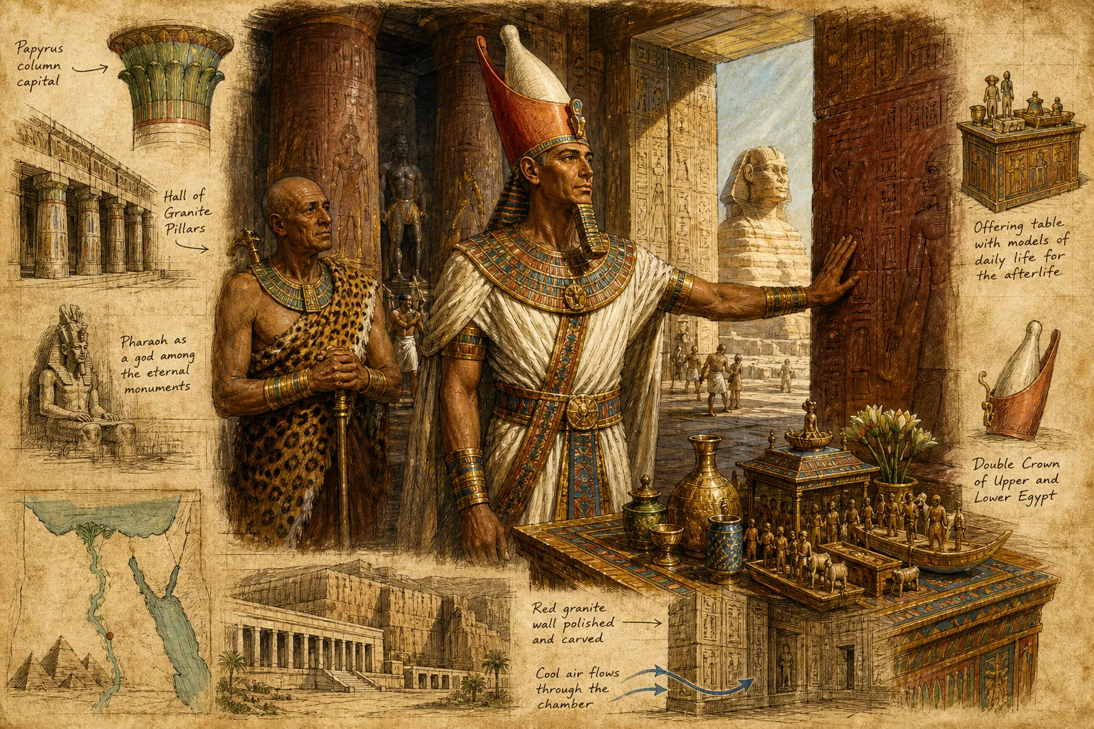 Years have passed since King Khafre joined the gods in the Field of Reeds. Now, King Menkaure, his son, stands within the silent, cool chambers of his father's…