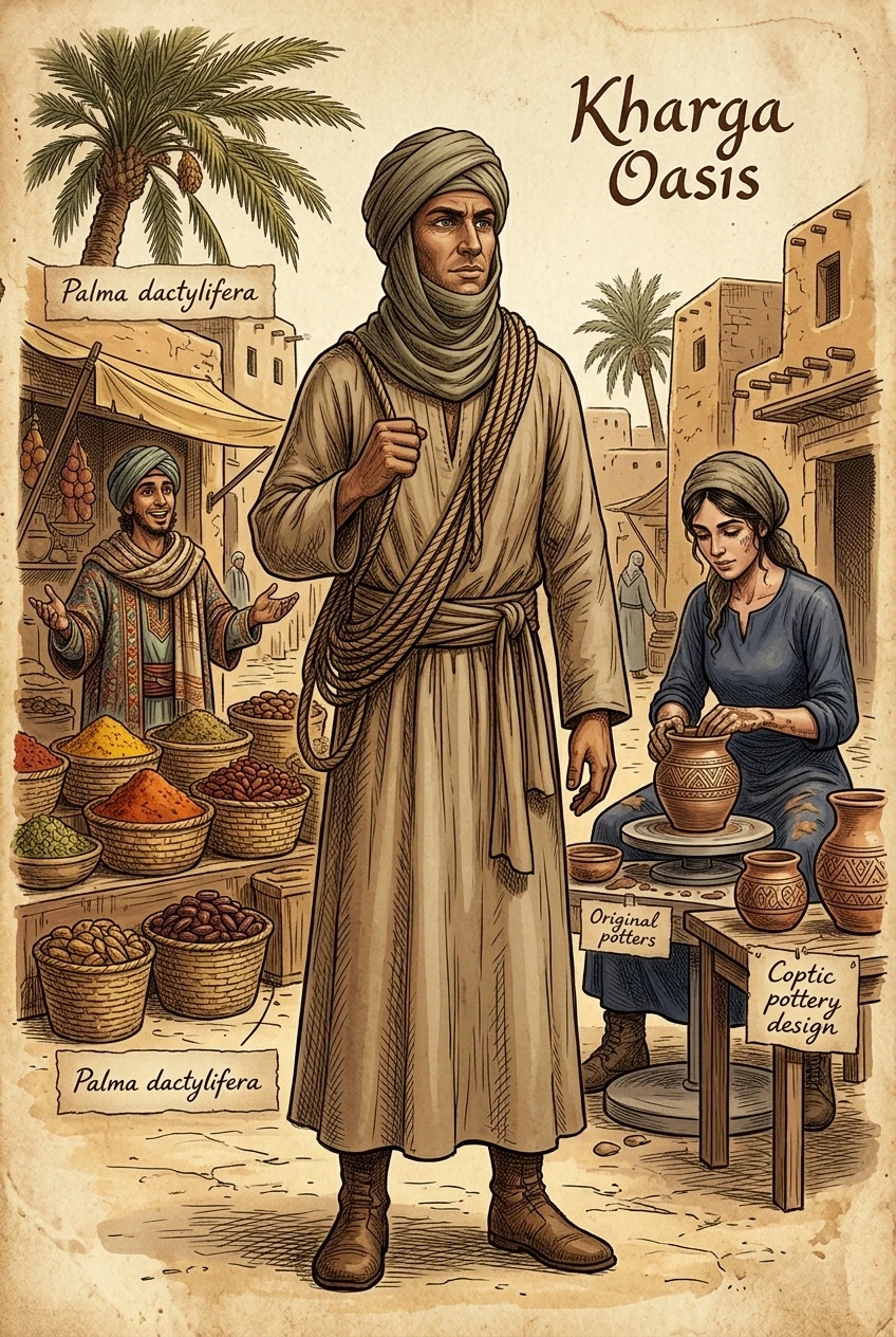 Kharga Oasis, Egypt — 图书封面 — Wonder Travel