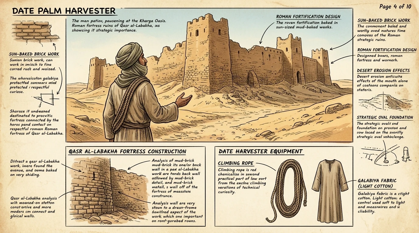 卡斯尔·拉巴哈（Qasr al-Labakha）这座罗马堡垒，是该地区在罗马时代战略重要性的证明。堡垒为贸易路线和绿洲的农业资源提供了保护。
