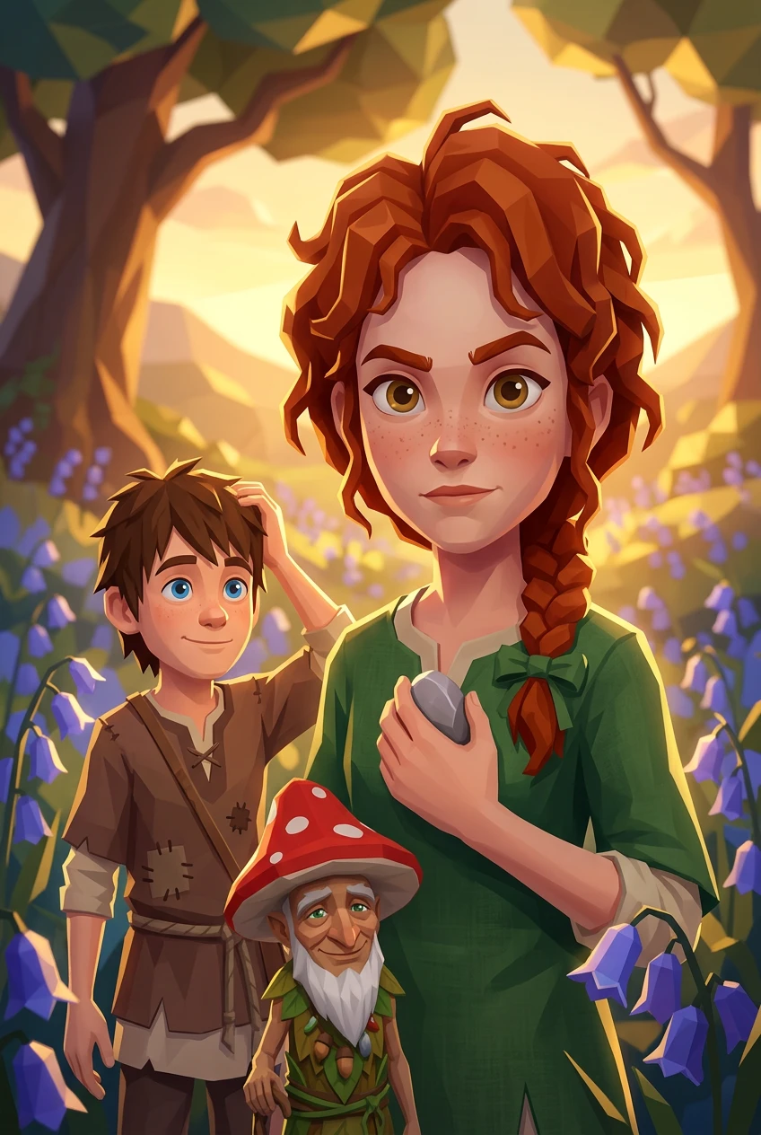 蓝铃谷的善良之花 — 图书封面 — Wonder Books