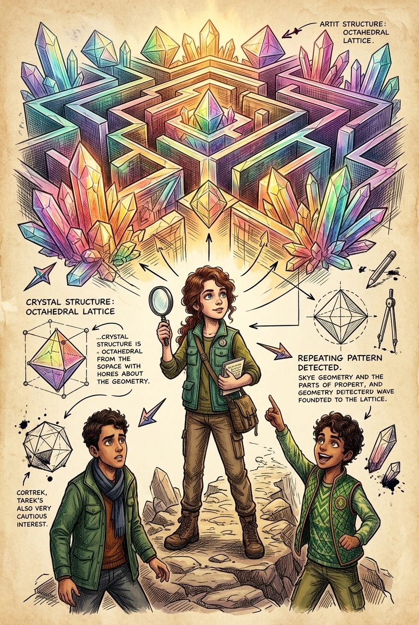 Labyrinth of Living Crystal Geometry — 图书封面 — Wonder Science