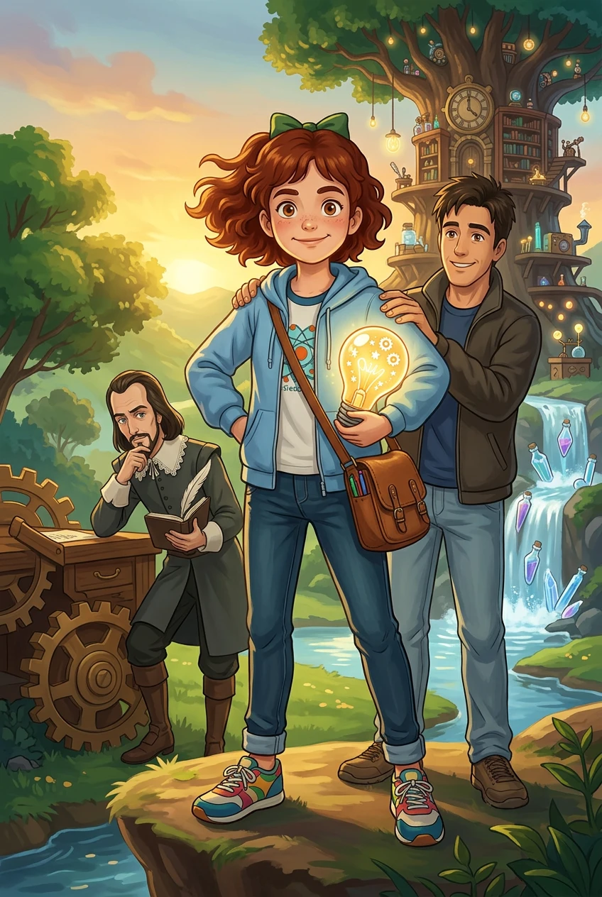 莱拉的灯泡学习实验室 — 图书封面 — Wonder Books