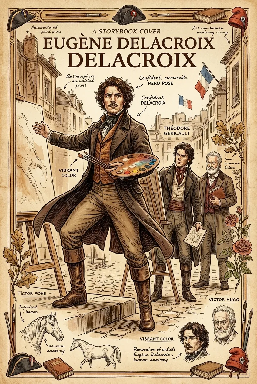 Liberty Leading the People by Eugène Delacroix (Paris, France — 1830) — book cover — Wonder Arts Liberty Leading the People by Eugène Delacroix (Paris, France — 1830) — book cover — Wonder Arts