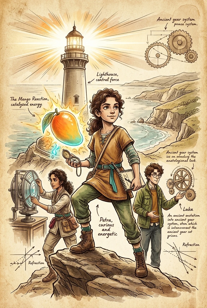 Lighthouse Fuels the Mango Reaction — 图书封面 — Wonder Science