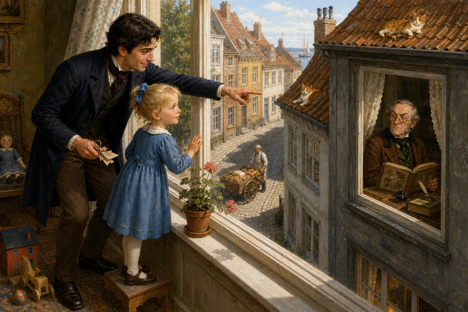 The student came and stood beside Ida at the window. 'Look over there,' he said, pointing across the narrow street to a tall gloomy house where an old gentleman… The student came and stood beside Ida at the window. 'Look over there,' he said, pointing across the narrow street to a tall gloomy house where an old gentleman…