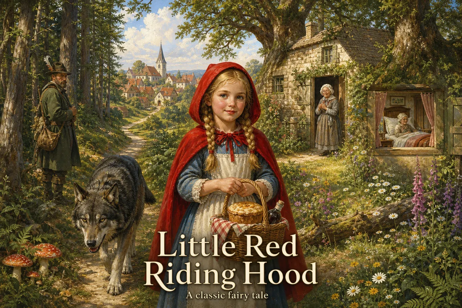 Little Red Riding Hood — 图书封面 — Wonder Tales