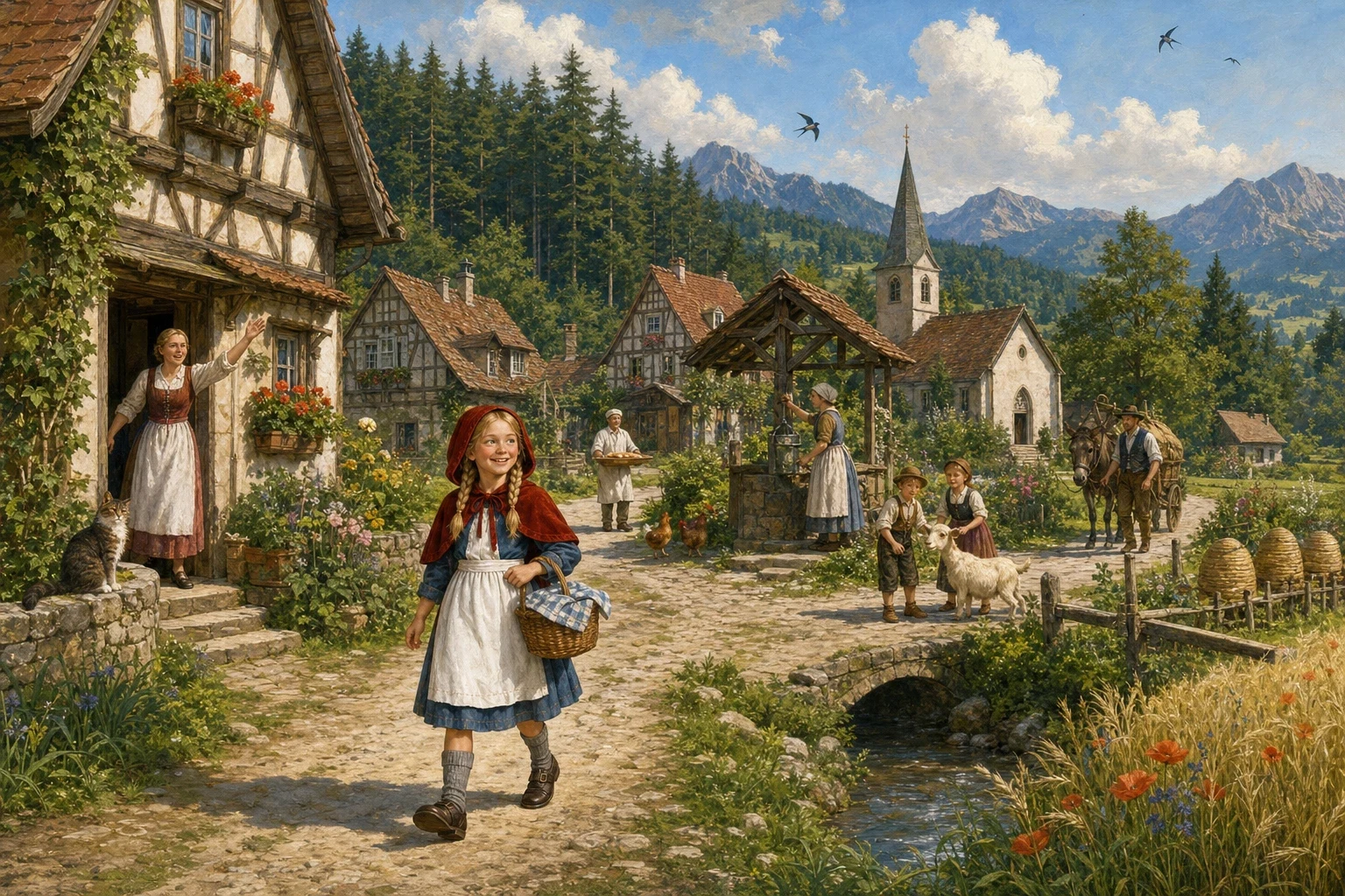 Little Red Riding Hood — book cover — Wonder Tales