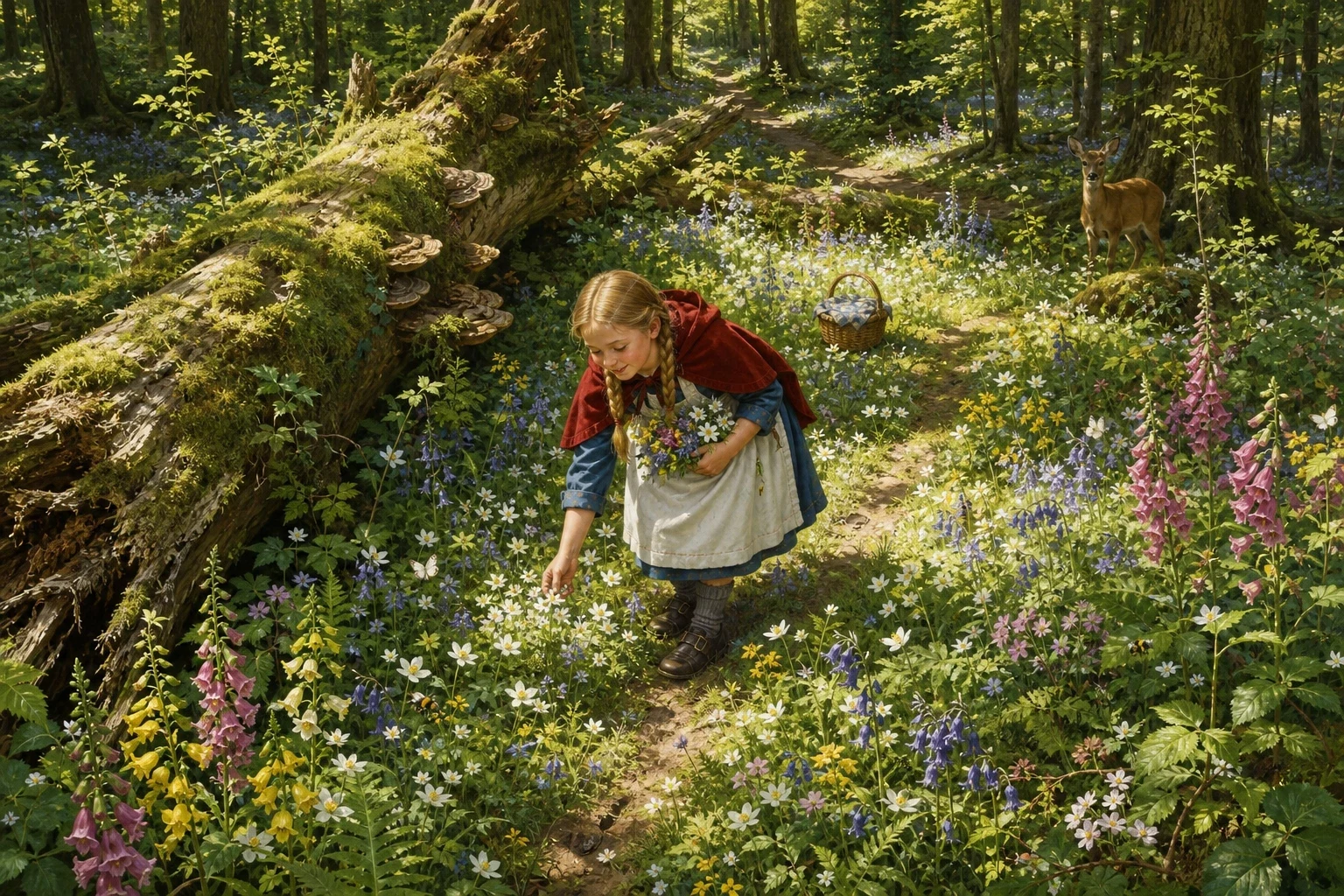 The flowers were in a glade a little way off the path, where a tree had come down years before and let the sun in, and there were far more of them than she had…
