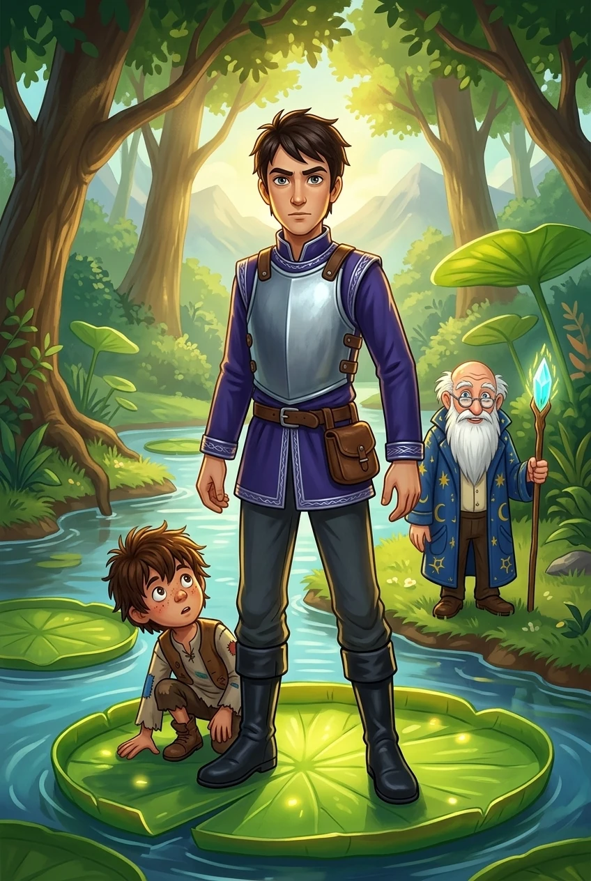 小水獭的睡莲救援 — 图书封面 — Wonder Books