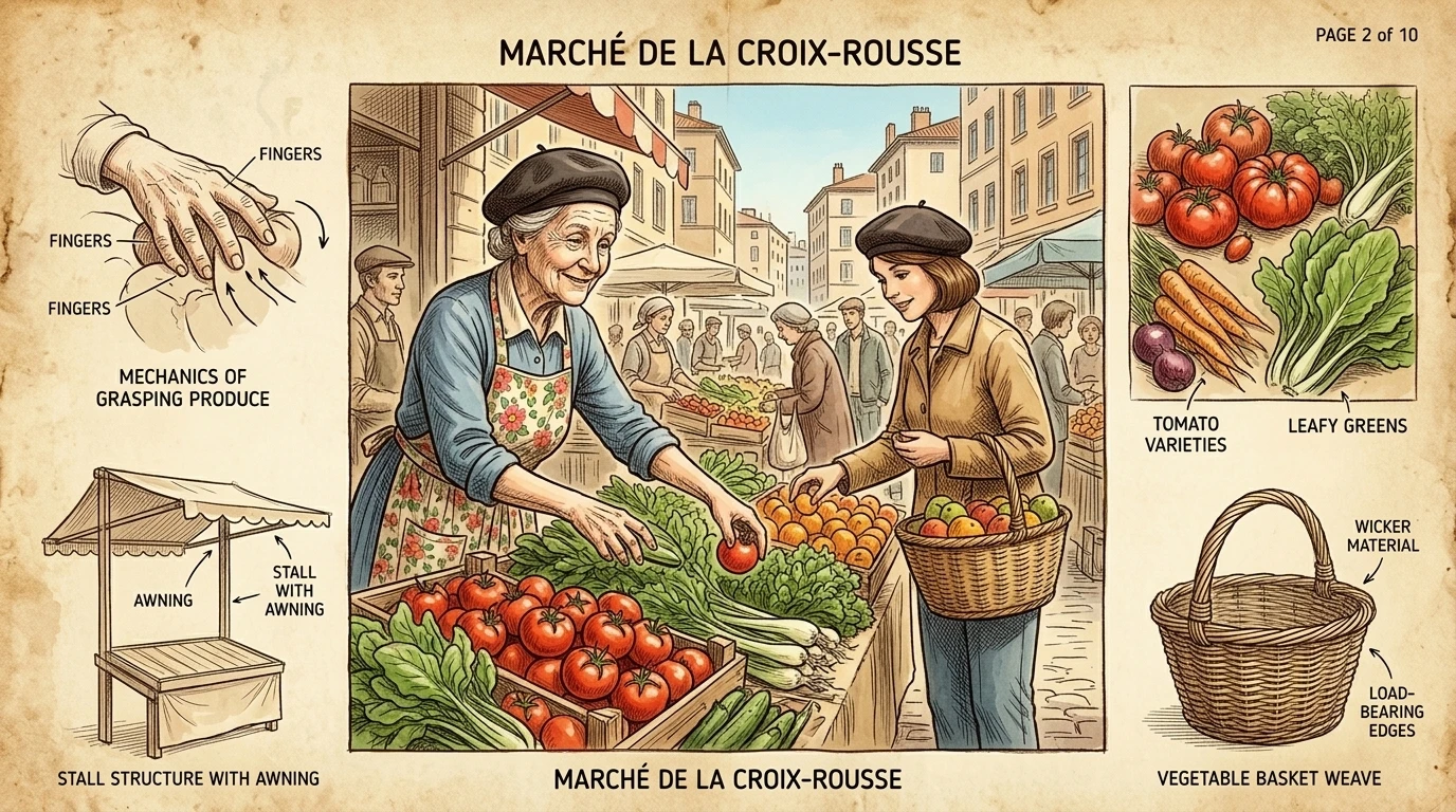 红十字市场(Marché de la Croix-Rousse)里挤满了小贩,售卖新鲜农产品、奶酪和里昂特色美食。 红十字市场(Marché de la Croix-Rousse)里挤满了小贩,售卖新鲜农产品、奶酪和里昂特色美食。
