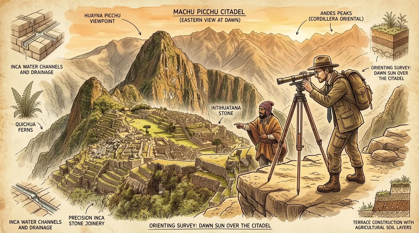 Machu Picchu (Cusco, Peru — c. 1450) — page 10 illustration — Wonder Arts