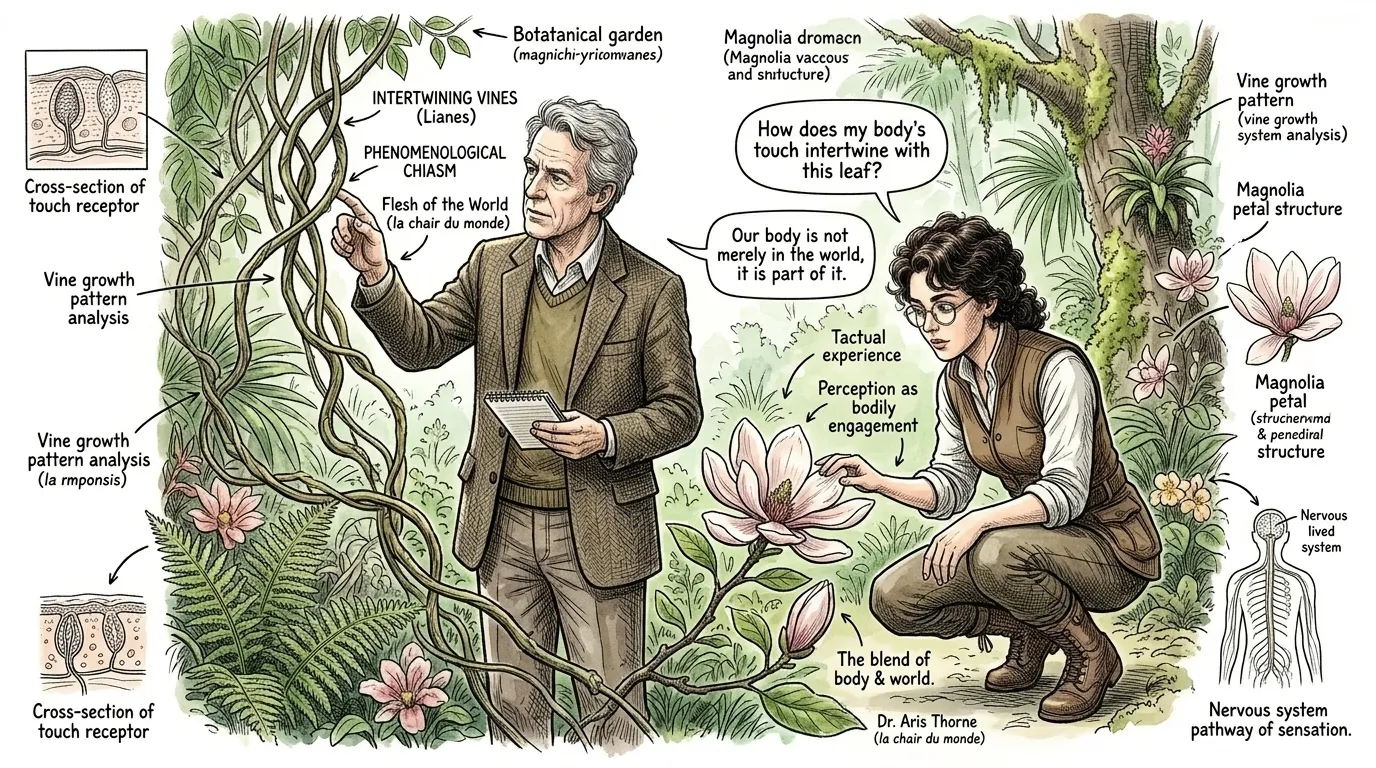Il Dottor Thorne ed Elara continuarono la loro discussione in un giardino botanico, osservando le viti e i rami che si intrecciavano. Il Dottor Thorne ed Elara continuarono la loro discussione in un giardino botanico, osservando le viti e i rami che si intrecciavano.