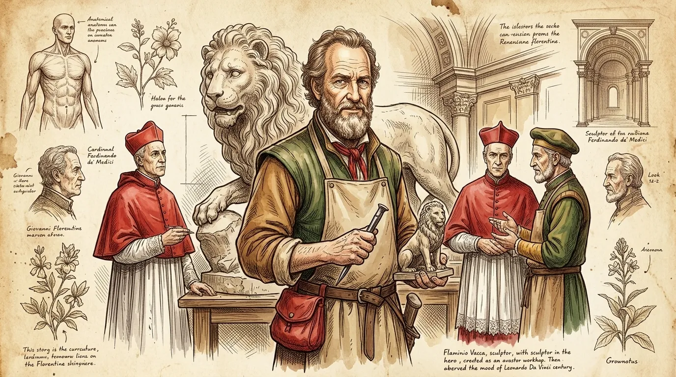 Medici Lions by Flaminio Vacca (Florence, Italy — 1598) — 图书封面 — Wonder Arts